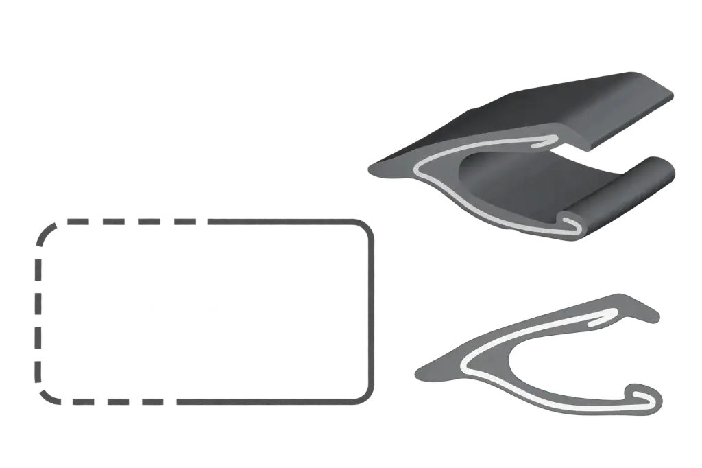 TOYOTA Carina E, I, 1992-1998, backlite moulding, right