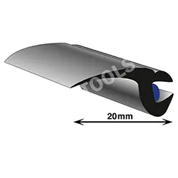 [1020000011] ProFlexx Universal profile with butyl, 20 mm, 23 m