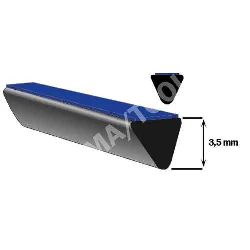 Underglass distance profile self-adh., 5 x 3,5 mm, 20 m roll