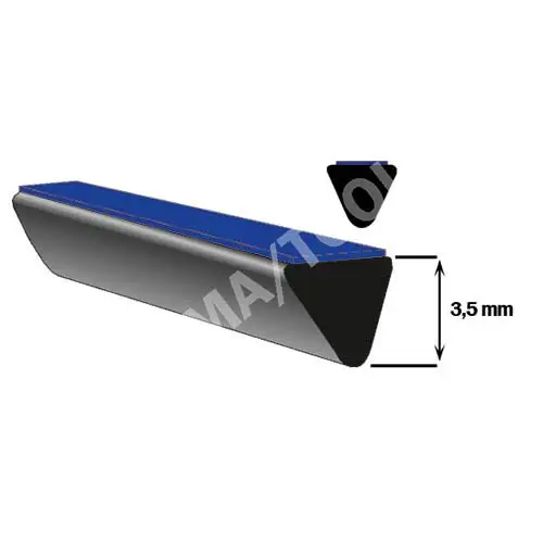 Självhäftande distansprofil för underglas, 5 x 3,5 mm, 50 m rulle