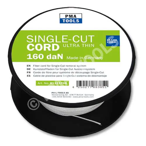 Fiber cord 160 daN for Single-Cut removal system, ultra thin, 100 m