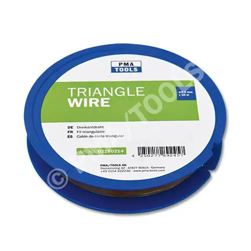 Triangle wire, 0,6 mm, 50 m on plastic dispenser
