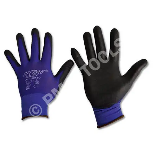 Safety gloves Skin, PU coated size L, 1 pair