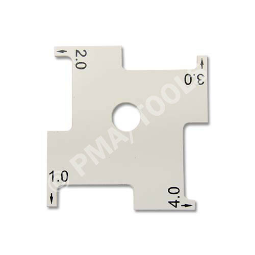 Calibration gauge for windscreens 