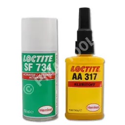 [1050100007] LOCTITE Glass/metal adhesive kit for rear-view mirror, 2 pcs.