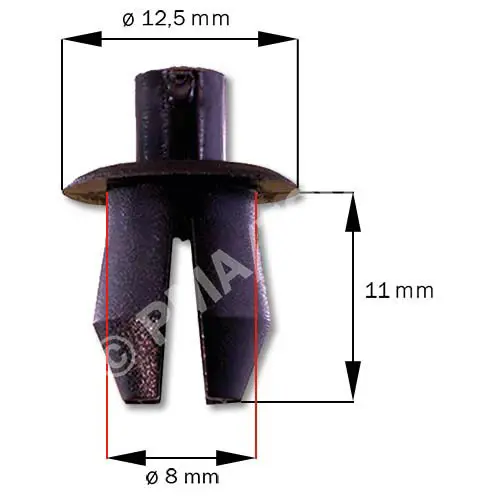 4000706  Fastener waterpanel/Inner panel, black