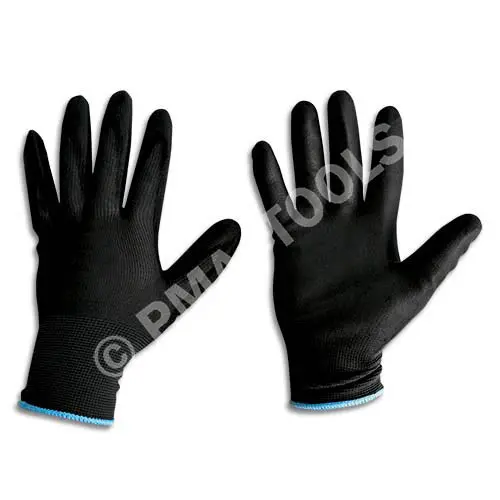 Safety gloves, PU coated, 1 pair 