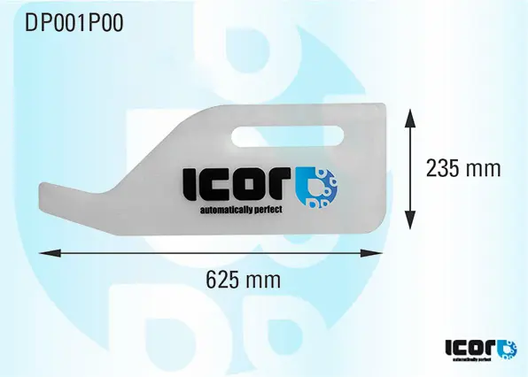 Wire guard template, 625*235 mm, 1 pc.