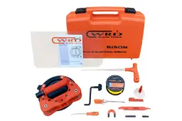 [1030600062] Fibre Line Removal Device Bison orange Complete kit in plastic case