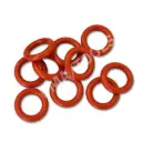 Sealing rings red, 10 x 3 mm, 10 pcs. in bag