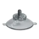 Suction cup with M4 thread and pull-tabs 