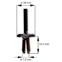Fastener waterpanel/Inner panel, black