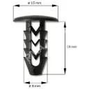 Fastener waterpanel/Inner panel, black