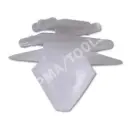 PEUGEOT 206/206+, 98-12, Fastener waterpanel, white