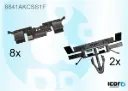 VOLVO S60/V60, 10-18, WS-Clip set of 10 pcs, black.